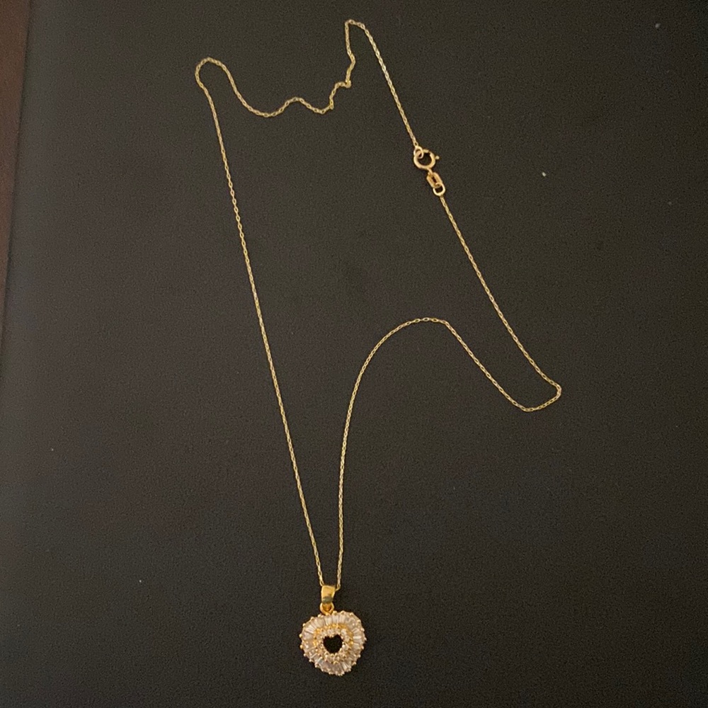 Heart necklace 22 mm chain